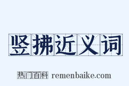 竖拂近义词是什么意思的图片